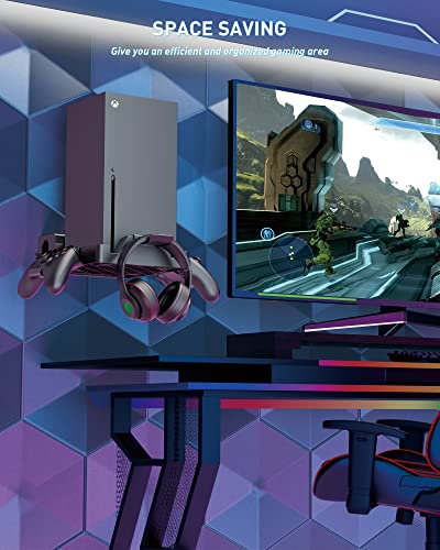 Suporte de parede para Xbox Series X, kit de montagem de parede ZAONOOL para acessórios Xbox Series
