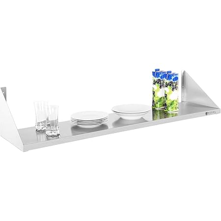 Wandbord Wandregal Küchenregal Edelstahl 120 x 40 cm bis 80 kg