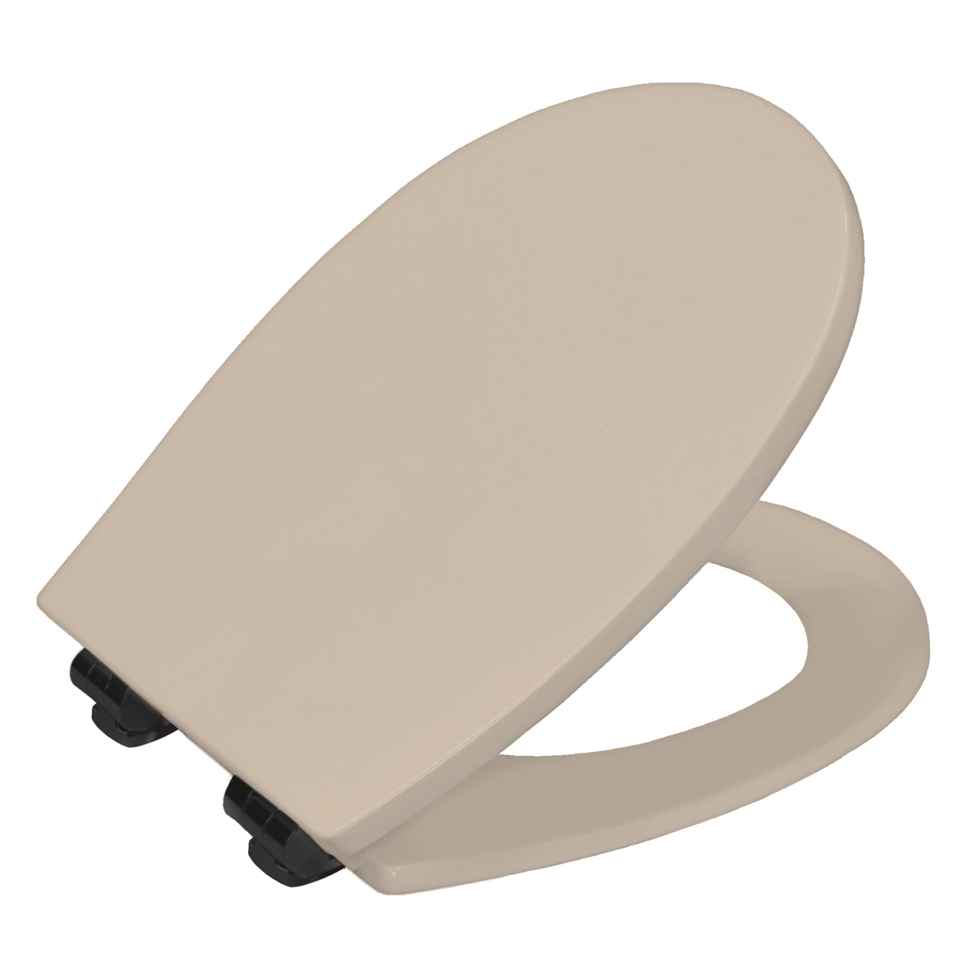 Bemis Hudson Ultra-Fix Matt Sandstone Cream Wood Slow Close Toilet Seat 5012799288960