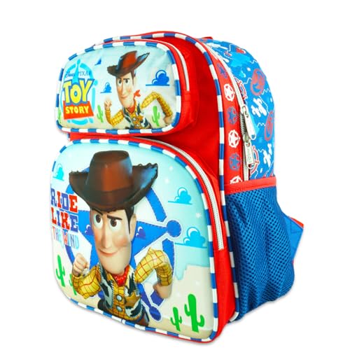 Disney Toy Story Mini Backpack for Kids - Bundle with 12" Small Bag for Boys, Girls Featuring Sheriff Woody Plus Water Bottle, Stickers, More | Toy Story School Backpack for Kids, Toddlers3