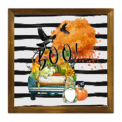 Panneau Trick or Treat en bois de 30cm pour habiller votre salon à Halloween