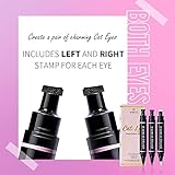 KIMUSE Winged Eyeliner Stamp-2 Eyeliner Pens for Perfect Wing Cat Eye Stamp Eyeliner Waterproof Smudge Proof, Long Lasting Makeup Liquid Eye Liner (black) - Image 4