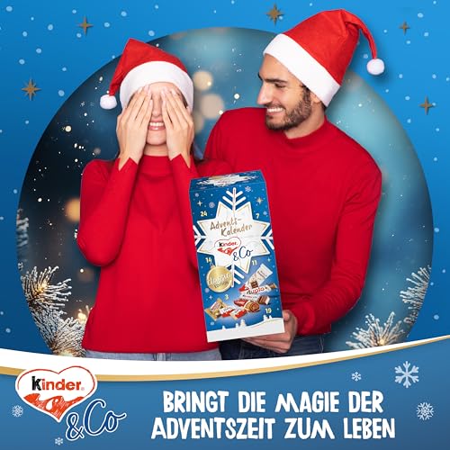 kinder & Ferrero Adventskalender – Adventskalender mit leckeren Schokoladen-Spezialitäten – 1 Kalender à 295g