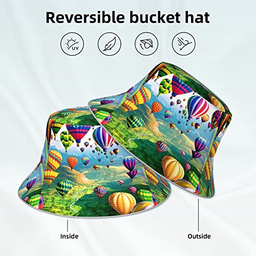 Chapeau bob réfléchissant montgolfière noir taille unique