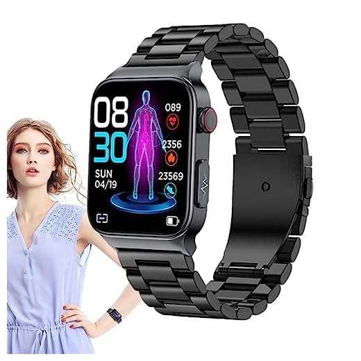 Relógio Glicose | Smartwatch monitoramento glicose no sangue à prova d'água - Relógio inteligente para diabéticos, monitor cardíaco glicose no sangue Smartwatch, Ainichi