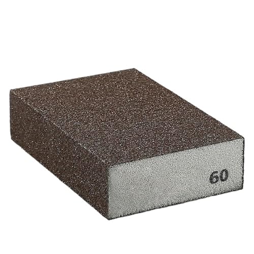 Bloque de lijado, Bloques de esponja for lijado, grano 60-320, bloques de lijado de esponja abrasivos húmedos y secos(60)