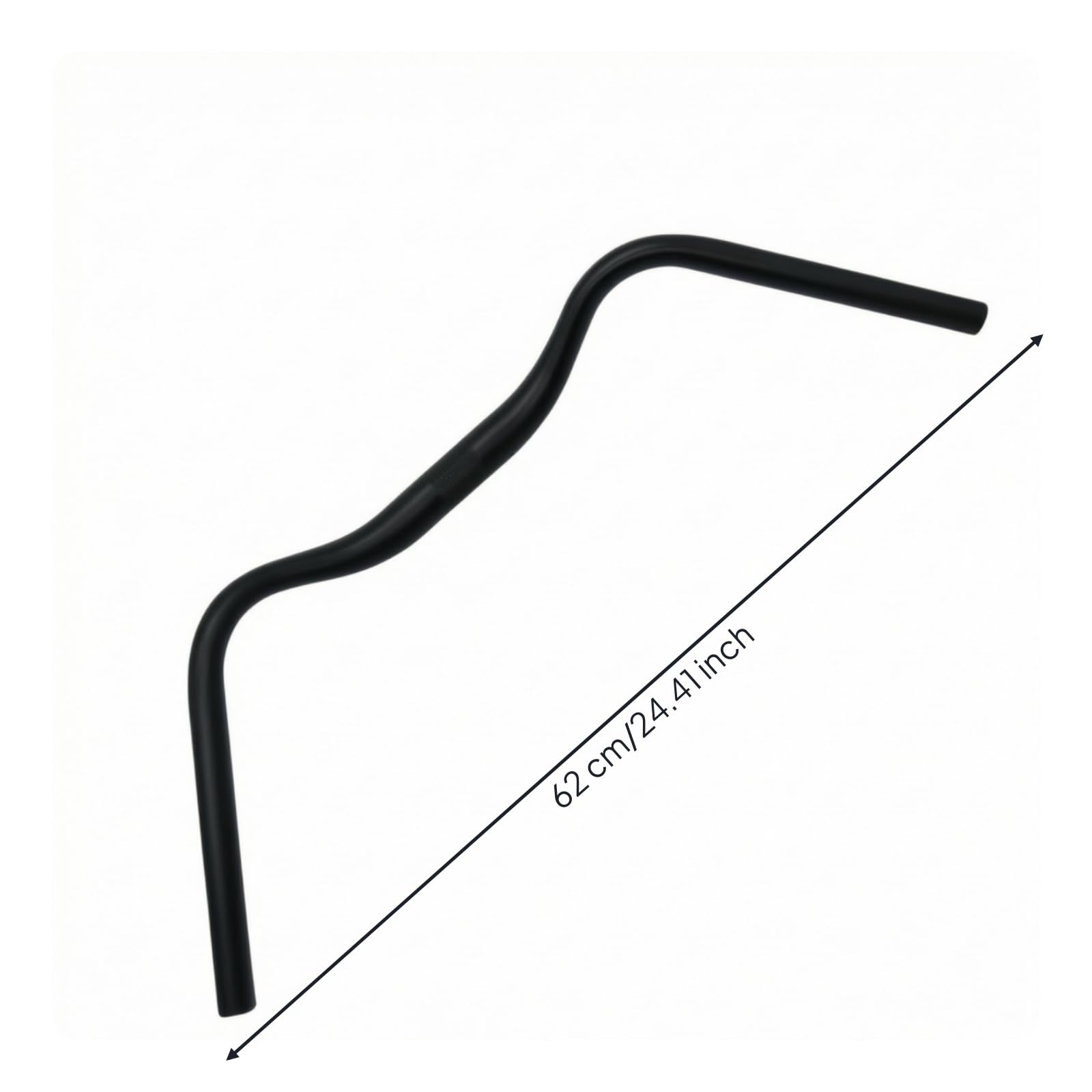 Manillar Aleación Aluminio Retro Manubrio en Forma Acabado Mate Manillar Bicicleta para Ciclistas, 620 31.8 22.2mm, style to 2