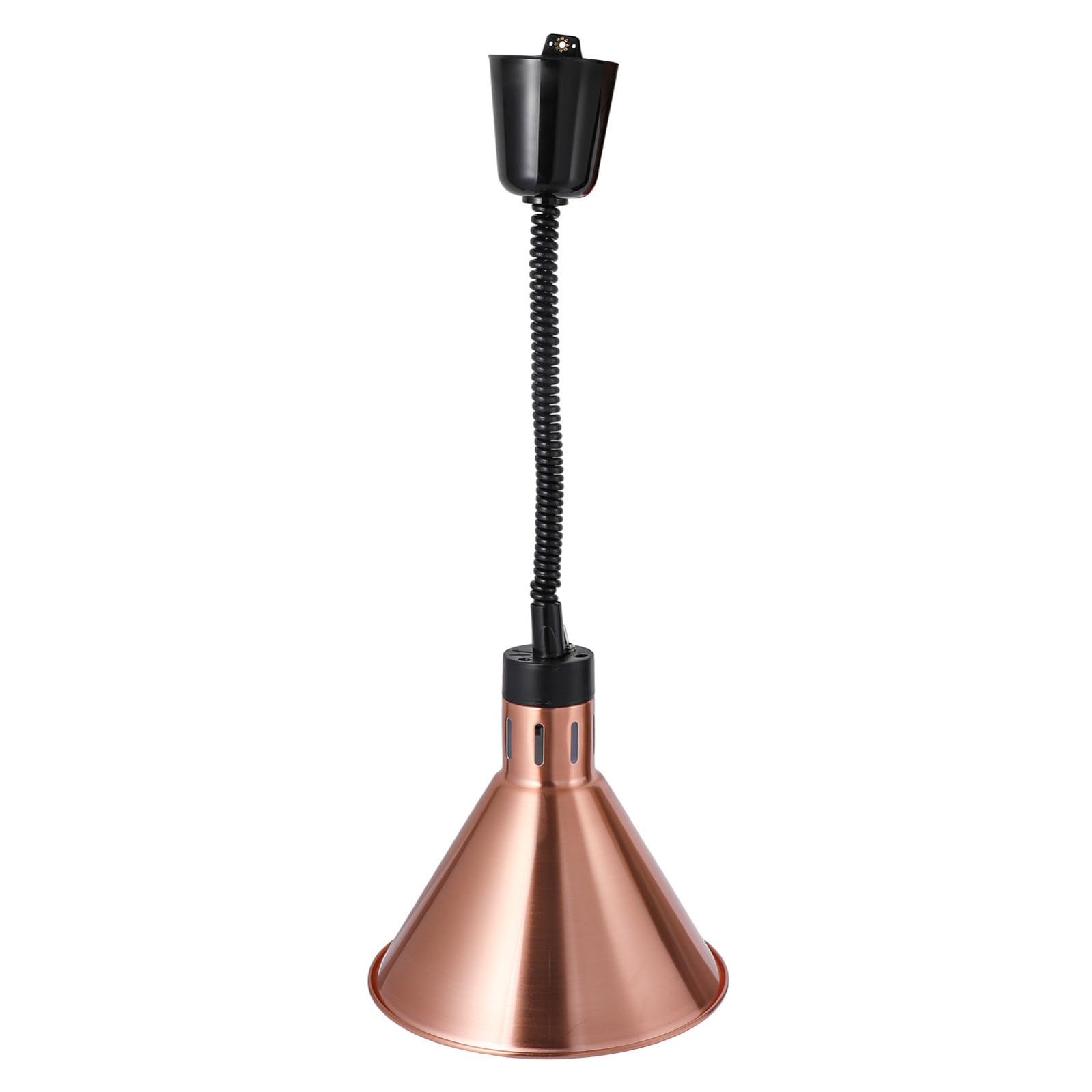 YARNOW Lampada Riscaldante Telescopica in Metallo per Uso Professionale e Mensa, 250w 220v, Altezza Regolabile 60-180cm del Cibo