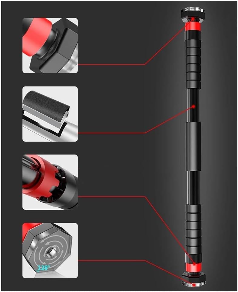 AGYH Portable Horizontal Bar, Door -Wall-Mounted Strength Training, Sports Fitness Training Equipment, 67-140CM