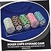 LALADEFIEE Acrylic Poker Chip Rack Organizer Storage Box for 100 Chips for Poker Enthusiasts for Home Games and Tournaments