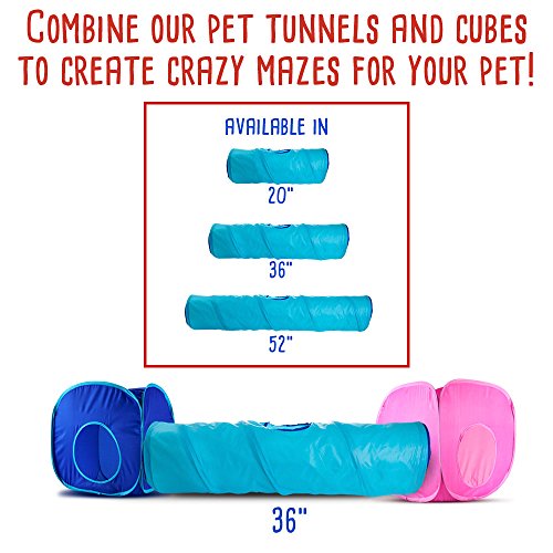 Weebo Pets Pop-Up Cat Play Cube With Storage Bag (Pink) #TOP5