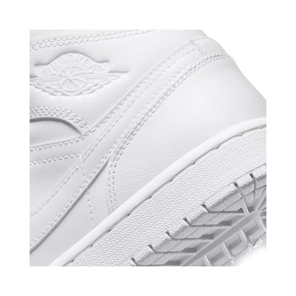 NIKE Wmns Air Jordan 1 Mid, Sneaker Mujer, White/White-White, 42 EU
