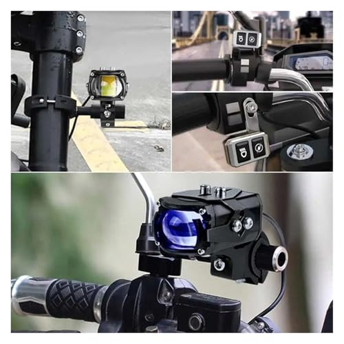 Foco LED de 100W para motocicleta con luz auxiliar flash de 12V 7