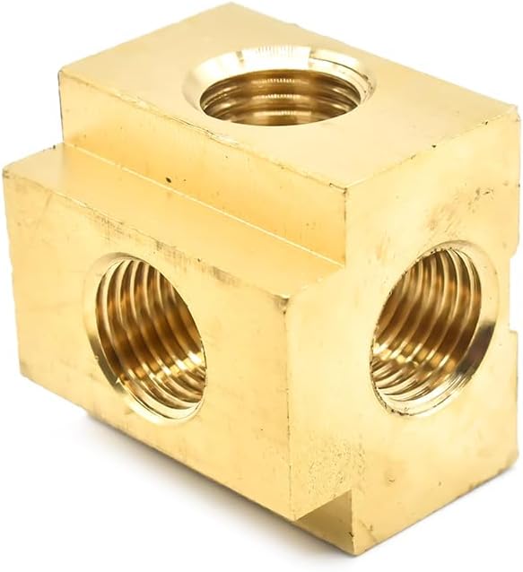 Interstate Pneumatics CPT44-5 Five-Way Brass Compressor Fitting 1/4 Inch FPT (5)