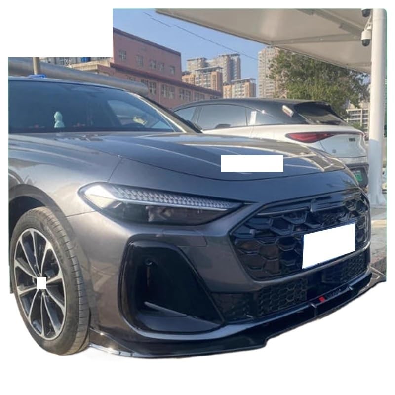 Becquet pare-chocs avant Audi A5 B10 protection lèvre ABS noir