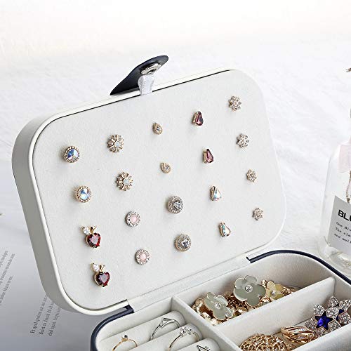 Homesen Caixa de Jóias Multifuncional Organizador Expositor Estojo de Armazenamento de Jóias para An