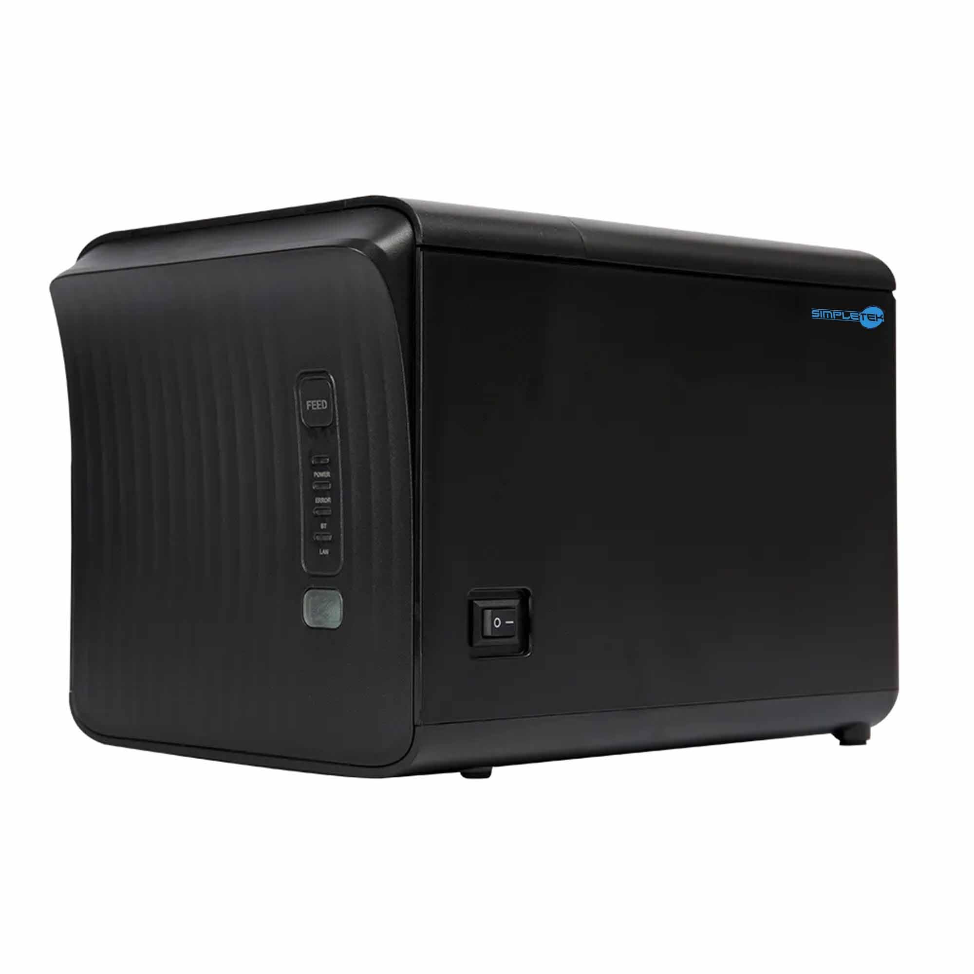 SIMPLETEK - Stampante Termica POS 80mm | USB LAN RJ-11 RS232 | per Scontrini Ricevute e Comande - Auto-Cut | Manuale e Driver inclusi
