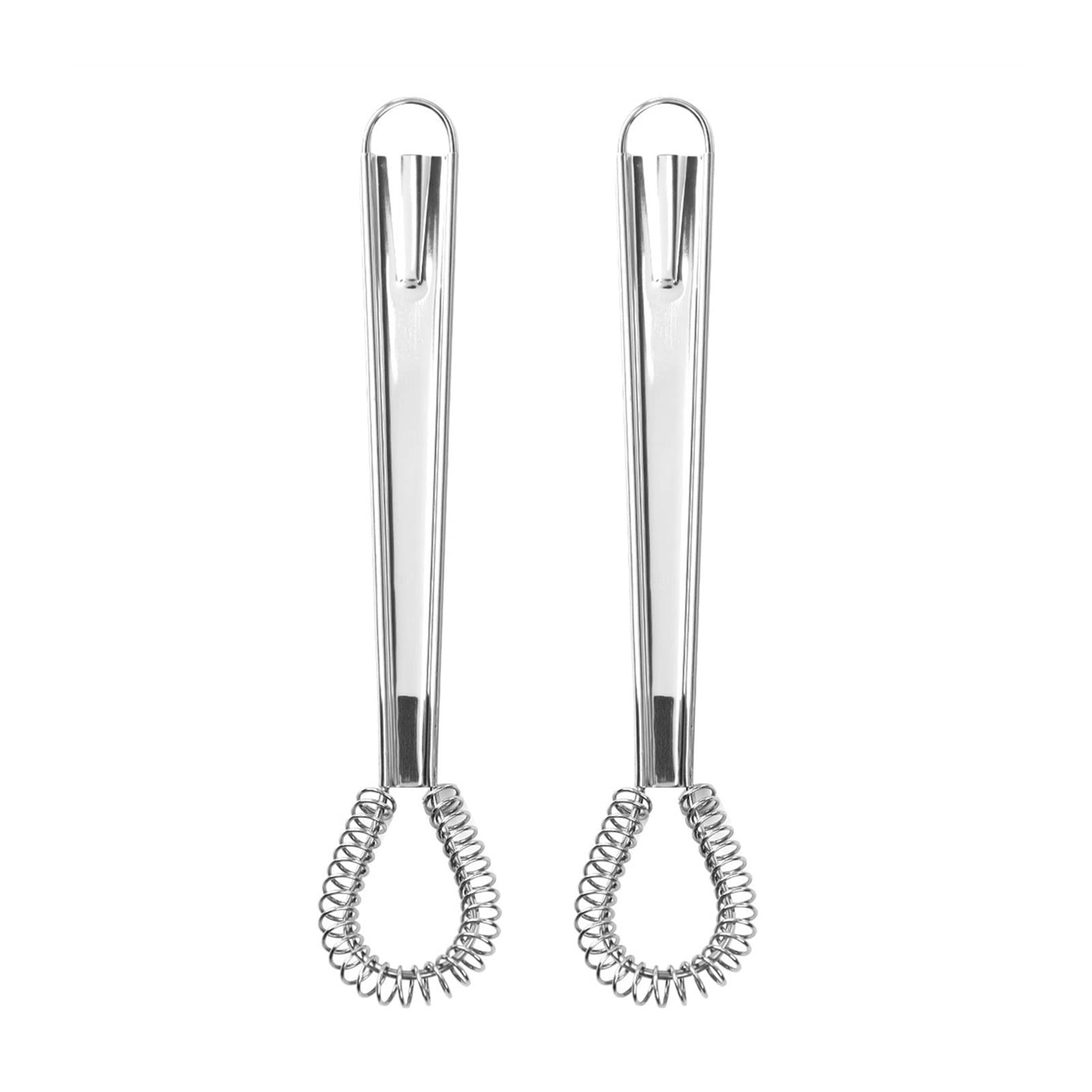 Frusta da cucina 2 Acciaio inossidabile Mini cucina uovo utensili uovo Sbatti Beater Palmare Milk Frotolo Schiuma Coffee Creamy Mixer Primavera Salsa Blender Sbattitore a Mano ( Color : Silver )