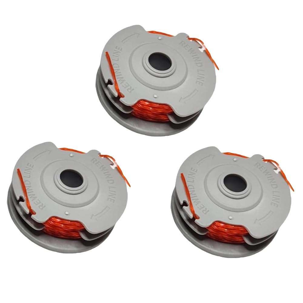 Ershengsan 3 Pcs Strimmer Wires Compatible with Flymo FLY021/513937190, Double Autofeed Spool for Flymo Contour 500 XT/Power Trim 500 XT/Mini Trim/Multi Trim (3 spools)