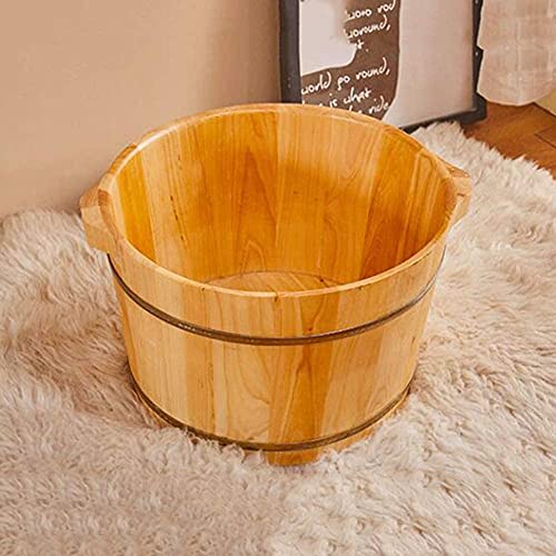 Spa de pies de madera maciza de cedro 26 cm altura miniatura 2