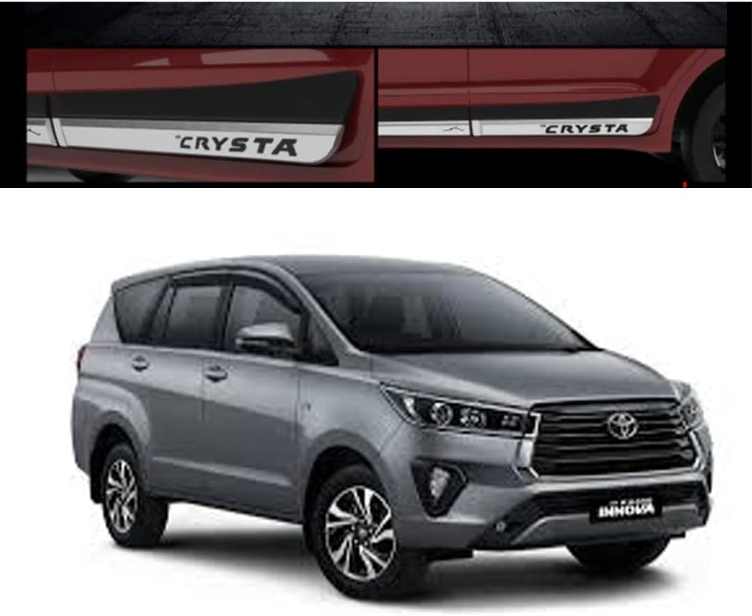 Car Door Body Side Beading/Molding/Cladding for Toyota Innova Crysta 2021 Set of 04