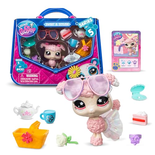 Littlest Pet Shop Series 5 Sweet and Stylish Pastel Trendy Poodle Toy