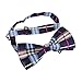 BMC 5 pc Mens Mixed Color Assorted Pattern Formal Pre-Tied Adjustable Neck Tie Bowties - Set 2: Hipster Chic