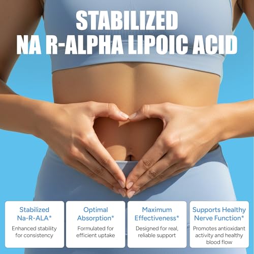 IMMUNOVITES Stabilized R-Alpha Lipoic Acid ((True)) 600mg per Serving [[High Potency & up to 40x Increased Absorption]] (Na R-ALA) (Na R-LA) (Na R-Lipoate) (1 Bottle) - Thumbnail 6