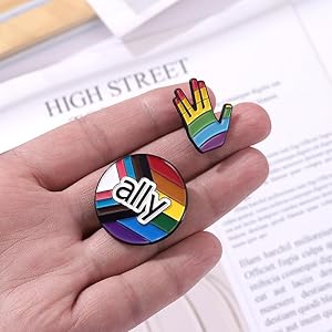 Star Trek Insignia Pin Badge Ally Brooch Pride Gay Lapel LGBTQ+ Queer Rainbow - Foto 11