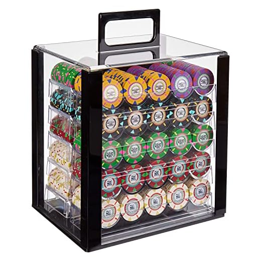 Claysmith Gaming 1000-Count 'The Mint' Poker Chip Set in Acrylic Case, 13.5gm