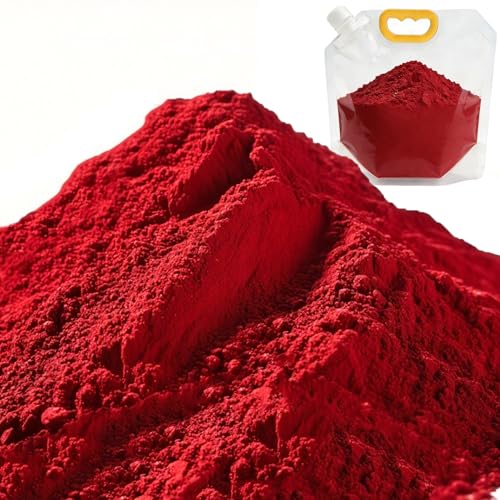8 oz Red Iron Oxide Powder - Concrete Pigment & Cement Dye for Grout Stucco Mortar Wood Epoxy Flooring & DIY Watercolor Inorganic Colorant