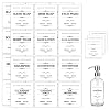 24 stuks waterdichte fles etiketstickers, boerderij etiketten, zeepdispenser stickers voor keuken, badkamer (wit, 6 x 6,5 cm)