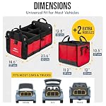 Extra Large Modular Car Trunk Organizer System, Red - Image 2