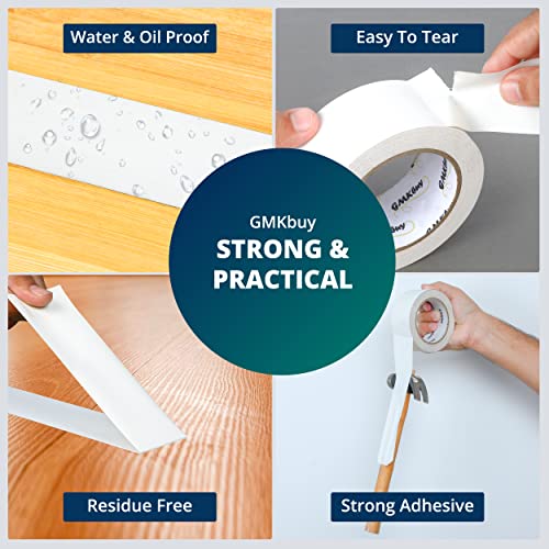 Image of 4 in x 30 Yd White Gaffers Tape - Heavy Duty, Non-Reflective, Easy to Tear, Waterproof Matte Gaffer Stage Tape - Gaff Cloth Tape for Photography, Filming Backdrop & Production