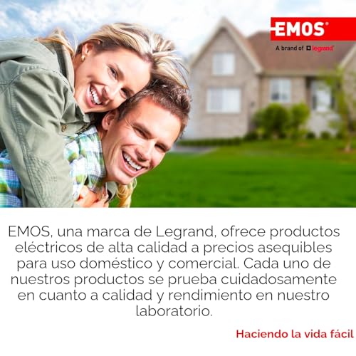 Base enrollable EMOS 25m 4 tomas para conectar sin límites 8