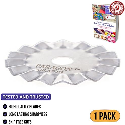 1 Pack 45mm Rotary Cutter Blade- Different Sizes & Shapes - Durable Carbon Steel Craftsmanship Made to Last-Enjoy Precise Cutting On Multiple Fabric Layers-No Fraying, No Skipping, No Jamming