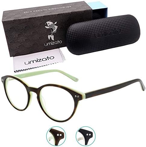 umizato  Blue  Light Blocking Computer Gaming  Glasses  for Men Women - Clear  Lens , PC Accessories - Relieves Digital Eye Strain, UV Blocker, Anti-Glare, Anti-Fatigue (Manila in Tortoise)