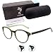 Umizato Blue Light Blocking Glasses for Women - Handcrafted Computer Eyewear, Protect Your Eyes, Sleep Better, UV Blocker, Anti-Glare Filtering, Relieves Strain - for Small Faces (Manila in Tortoise)
