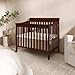 Dream On Me Aden 4-in-1 Convertible Mini Baby Crib in Espresso, GreenGuard Gold & JPMA, Sustainable Pinewood, Non-Toxic Finish, 3 Mattress Heights, Converts to Mini Day & Twin-Size Bed