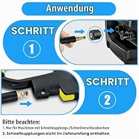 10m Hochdruckschlauch für Kärcher K2 K3 K4 K5 K7, 400 Bar (5800 PSI) mit Quick-Connect-Click-System, praktischer Verlängerungs- und Ersatzschlauch inkl. Aufbewahrungsgurt – Ansicht 4