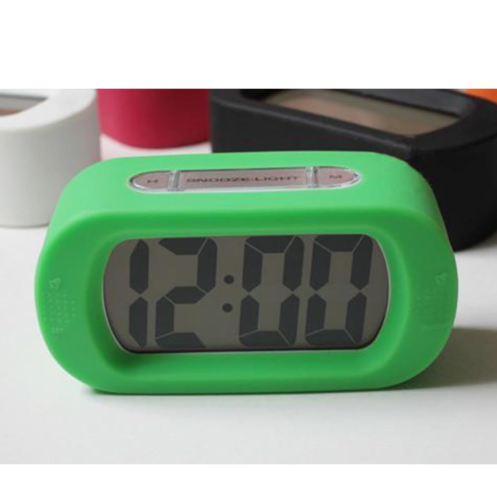 Réveil LED Avec Veilleuse - Coque Silicone Anti-choc, Design Compact Pour Table De Chevet Et Bureau