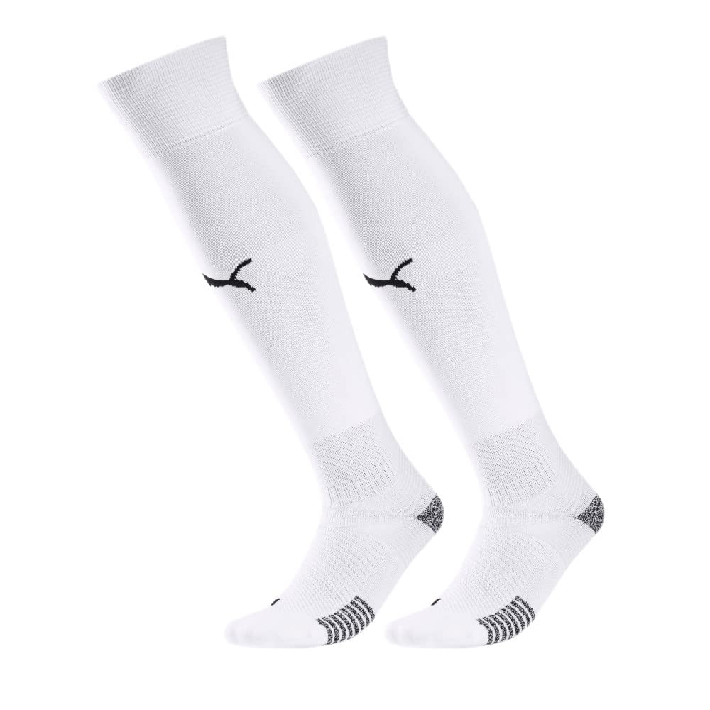 Puma White Liga Core Football Socks Soccer Sock 703441 - M - Uk 6-8