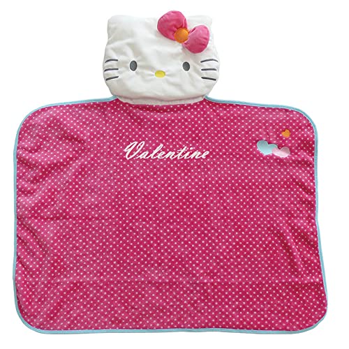 Vanevitch - Plaid Hello Kitty et son coussin personnalisé pour enfant avec un prénom, de la marque SANRIO