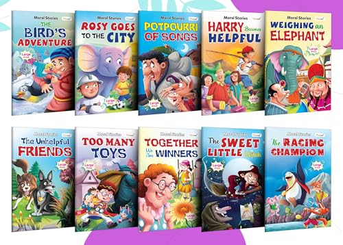 Image of Educational Story Book Collection Pack 2 : Kid's First Library Set | Story Books for Preschoolers, 10 Educational Picture Books for Kids
