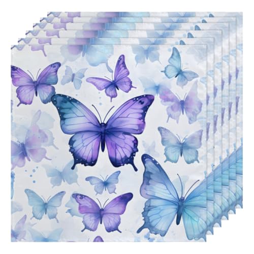 Servilletas de tela decorativas multicolor set de 6