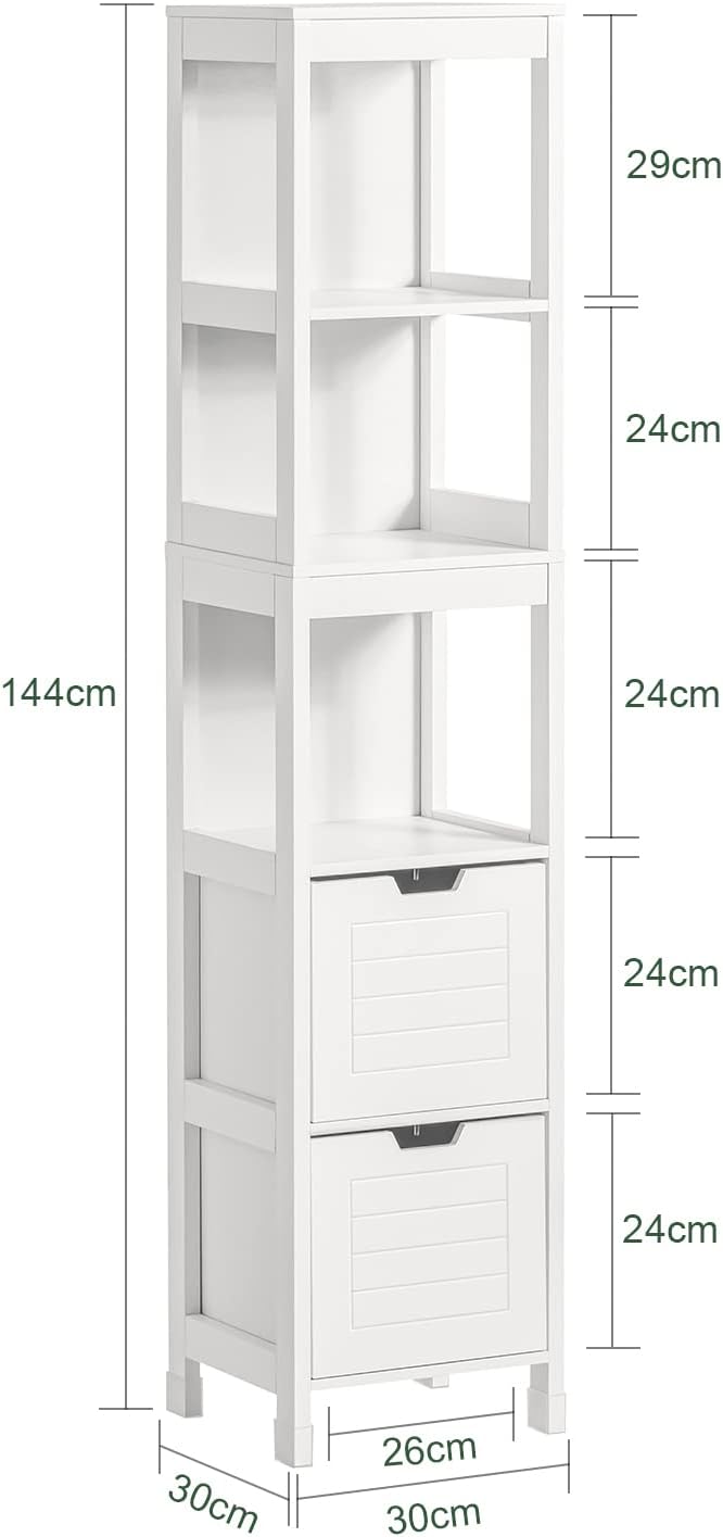 Dimensions of SoBuy Tall Cabinet FRG126-W