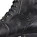 OSSTONE Vintage Black Moto Boots for Men Fashion lace-up Leather Retro Chukka Boots Casual Shoes OS-6015-6-Vintage-Black-11-R, Men's Size US11