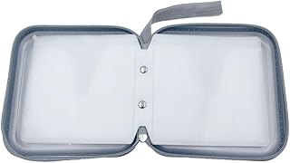 ONEBO 1 Pcs CD-ROM Pack,Protective case for Optical Discs,Disc Storage Case, Suitable for car,Office, Home (Silver, 40 Cap...