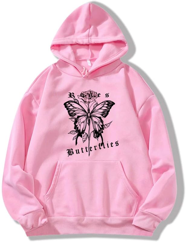 Roses Hoodie Women Girl Causal Stylish Latest Black Blue Reed Pink Lavender Maroon Peach Under 499 599 699-image-9
