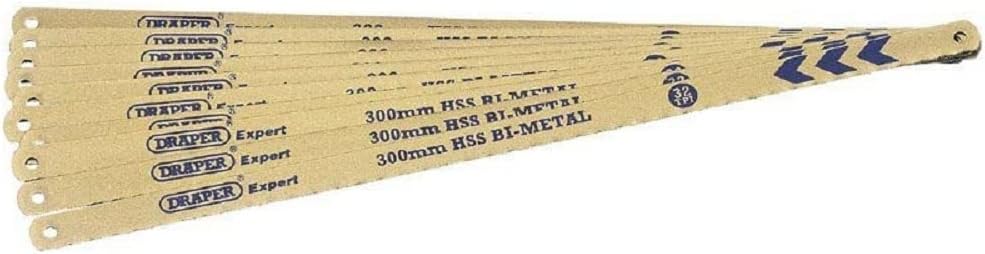 Draper 19347 Expert 18Tpi Bi-Metal Hacksaw Blades, 300mm